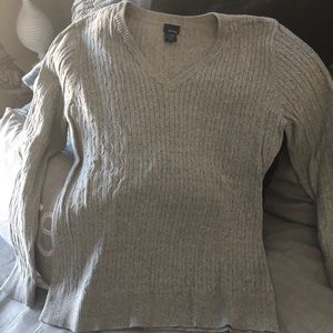 Womens light gray sweater size L